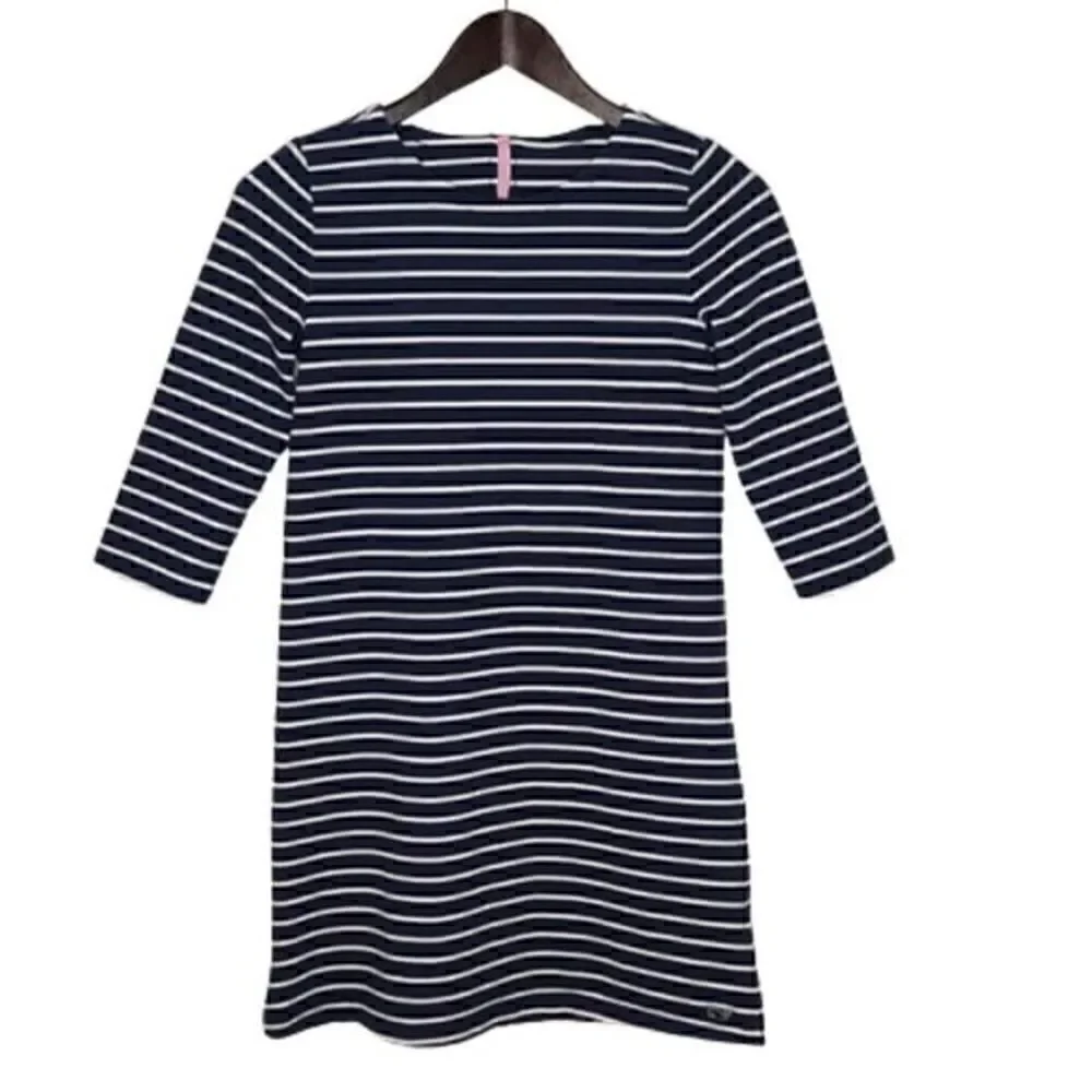 Vineyard Vines Preppy Girls' Sparkly Sailor Striped Dress